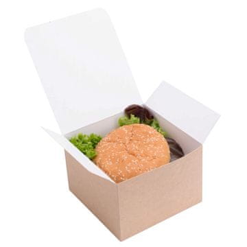 Kutija za burger kraft 14 x 14 x 9,5 cm 100 kom.