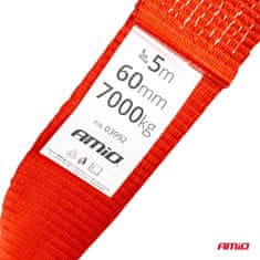 AMIO Vučno uže, vučno uže, traka, 7000 kg, 60 mm, 5 m, kuka + ušica, -03992