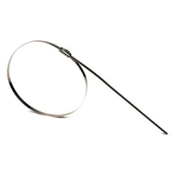 AMIO Metalne kabelske vezice od nehrđajućeg čelika 4,6x200 mm 100 kom -04321