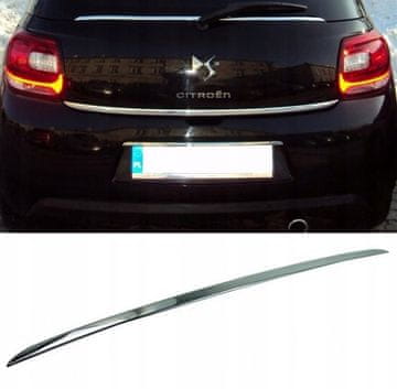 Citroen DS3 09+ kromirana obloga za vrata prtljažnika, podešavanje vrata prtljažnika