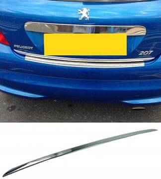 Peugeot 207 HB - Kromirana obloga za vrata prtljažnika