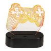 3D Game Pad LED Touch lampa za igrače, noćno svjetlo koje mijenja boju
