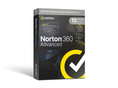 Norton 360 Advanced • Antivirus • 10 uređaja • 1 godina