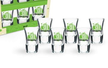 set od 6 čaša 35ml zelene boje 30