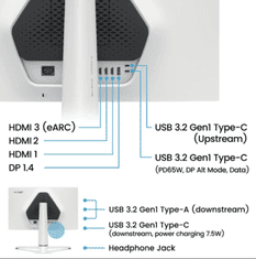 BENQ Mobiuz EX271U monitor, 68,5 cm (27), 4K UltraHD, IPS, 165 Hz, bijeli (9H.LN2LB.QBE)