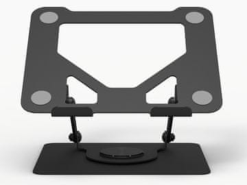 Tracer Stalak za prijenosno računalo Adjust360, 25,4 cm - 43,1 cm (10 - 17), rotacija od 360°, podesiva visina, crna (TRAUCH47661)
