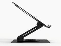Tracer Stalak za prijenosno računalo Adjust360, 25,4 cm - 43,1 cm (10 - 17), rotacija od 360°, podesiva visina, crna (TRAUCH47661)