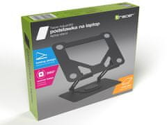 Tracer Stalak za prijenosno računalo Adjust360, 25,4 cm - 43,1 cm (10 - 17), rotacija od 360°, podesiva visina, crna (TRAUCH47661)