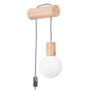 Sollux Zidna lampa nimbi 1 G9 prirodno drvo drvo SL.1645