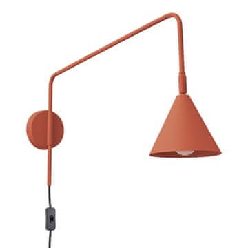 Sollux Zidna lampa NOX 1 E14 crvena oker SL.1701