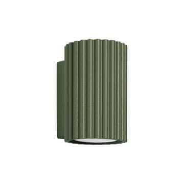 Sollux Zidna karbonska lampa 1 GU10 maslinasto zelena ALU SL.1656