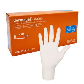 M Dermagel lateks rukavice s premazom 100 komada