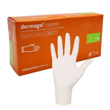 S Dermagel lateks rukavice s premazom 100 komada