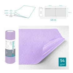 BE Higijenski uložak na roli 38cm x 50cm ljubičasti s folijom 54g MedixPro 80kom