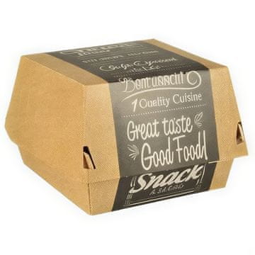 Papstar Good Food kutija za burgere 11,5 x 11 x 7 cm 50 kom.