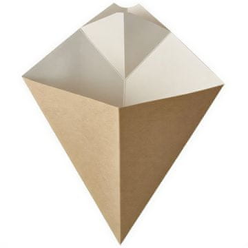 Papstar Papirnate vrećice u obliku korneta s prostorom za DIP 27 x 21,5 cm, 300 g 50 kom.