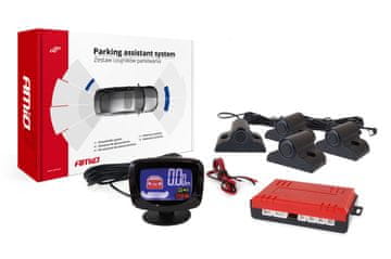 AMIO Komplet parkirnih senzora, senzori za vožnju unatrag, LED-GRAF, 4 senzora, crni, 19 mm, TRUCK -02280