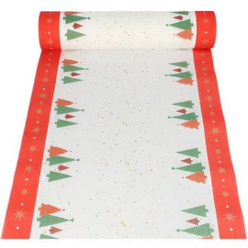 Papstar Vrhunski papirnati stolnjak na roli, "Obična božićna drvca", 40 cm x 24 m 1 kom.