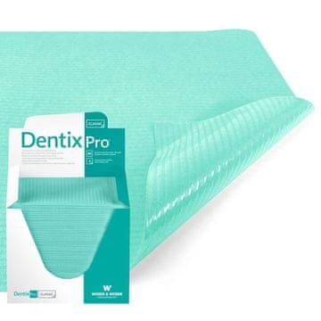 BE Zubni ubrusi 33cm x 48cm zeleni s folijom 54g DentixPro 80 kom