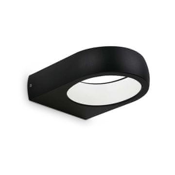 Telefunken LED vanjska zidna svjetiljka 7,5 W IP44, boja 4000 K, crna, ovalna, fasadna