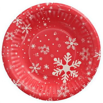 Papstar Duboki okrugli papirnati tanjur "Zima", promjer 19 cm, visina 3 cm, 50 kom.