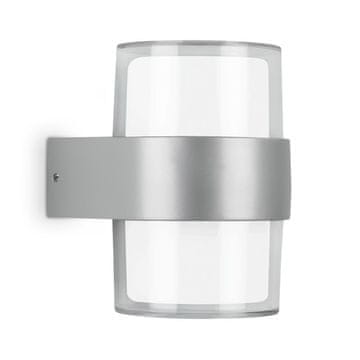 Telefunken LED zidna svjetiljka srebrna IP44 16W 4000K gore-dolje vanjska fasadna svjetiljka