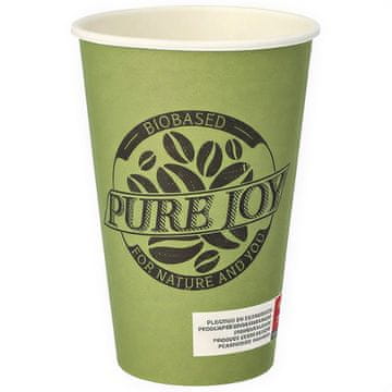 Papstar "Pure Joy" papirnate čaše zelene boje 350 ml, promjer 80 mm 50 kom.
