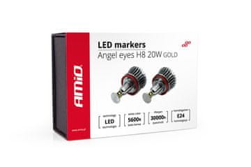 AMIO LED prstenovi za označavanje BMW E92 X5 X6 X1 H8 20W ZLATNI -01543
