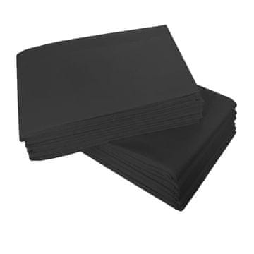 Jednokratne plahte 100cm x 215cm crne netkane 15g 10 kom