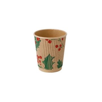 BH Valovita kraft papirnata čaša, disperzija, "Božićna" 250 ml, promjer 80 mm 25 kom.