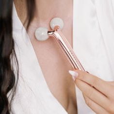 CRYSTALLOVE Clear quartz 3D set za lifting i oblikovanje - masažer za lifting i serum - ograničeno izdanje