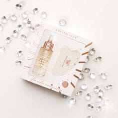 CRYSTALLOVE Set od kristala prozirnog kvarca - serum za lice s gorskim kristalom i masažnom pločom gua sha