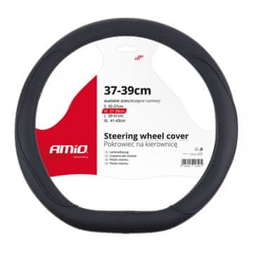 AMIO Zakošena navlaka za sportski volan tip DM 37-39cm SWC-22-M -02304