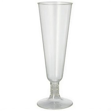 Papstar PLA čaše za šampanjac 100 ml 5,5 x 16 cm 6 kom.