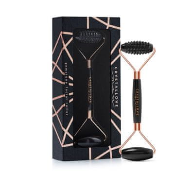 CRYSTALLOVE MEN 3D masažer za lice s crnim obsidijanom
