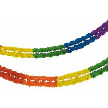 Papstar Šarena papirnata girlanda "Duga", promjer 16 cm, duljina 10 m, 1 kom.