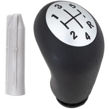 Renault Clio II III IV 5-BRZINSKA RUČICA mjenjača CRNA + SREBRNA + adapter / adapter za ručicu mjenjača, SET od 2 komada