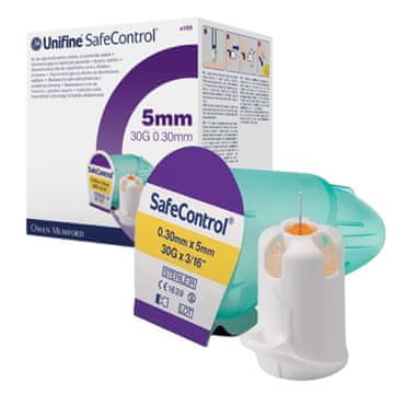 FOR Inzulinske igle 30G 5mm x 0.30mm Unifine SafeControl aktivne sigurnosne inzulinske igle 100 kom