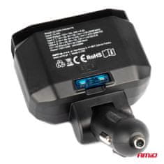 AMIO Razdjelnik za upaljač PD30W PD20W QC3.0 12V 24V + voltmetar -04174