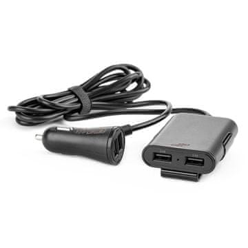 slomart AMiO 4-portni USB punjač sprijeda/straga s produžetkom (4.8A)