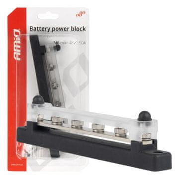 AMIO Uzemljenje plus sabirnica razvodnog bloka M6 12V - 48V 150A -03808