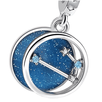 Privjesak za Pandoru s privjeskom za znak zodijaka Ovan, zvijezde, charmsy trusky