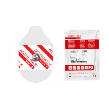 IMEX EKG elektrode EK-S 48 PSG pjenasti čvrsti gel 57 mm x 34 mm 50 kom