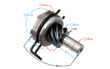 Moretti Adapter osigurača, dodatni premosni osigurač STANDARD 20A AMIO-02335