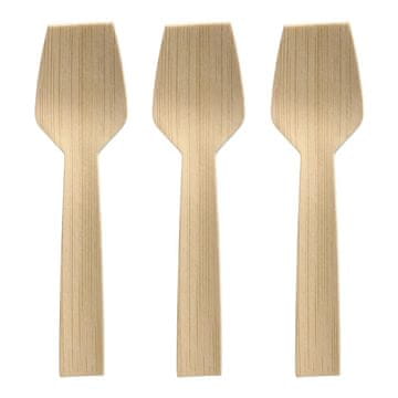 Papstar Bambusove žlice za sladoled "Lopata" 9,2 cm 50 kom.