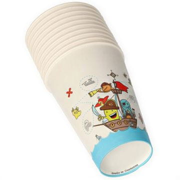 Papstar Papirnate čaše "Pirate Crew" 200 ml, promjer 70 mm 10 kom.