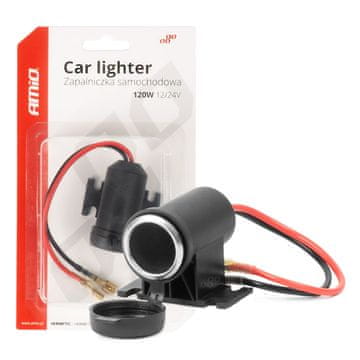 AMIO Hermetična utičnica za upaljač za automobil 12V 24V -04129