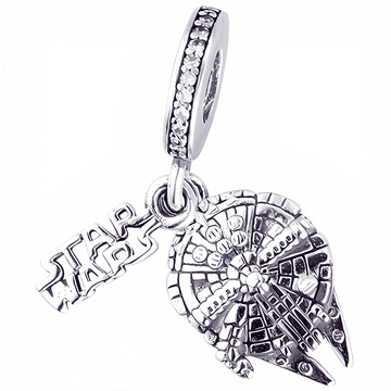 Privjesak za Pandora narukvicu Star Wars Millennium Falcon, charmsi