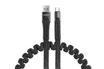 AMIO USB micro USB kabel s oprugom 1,2 m UC-12 -02529