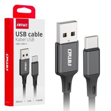 AMIO USB-A - USB-C 2A kabel za punjenje 200 cm FullLINK -03900
